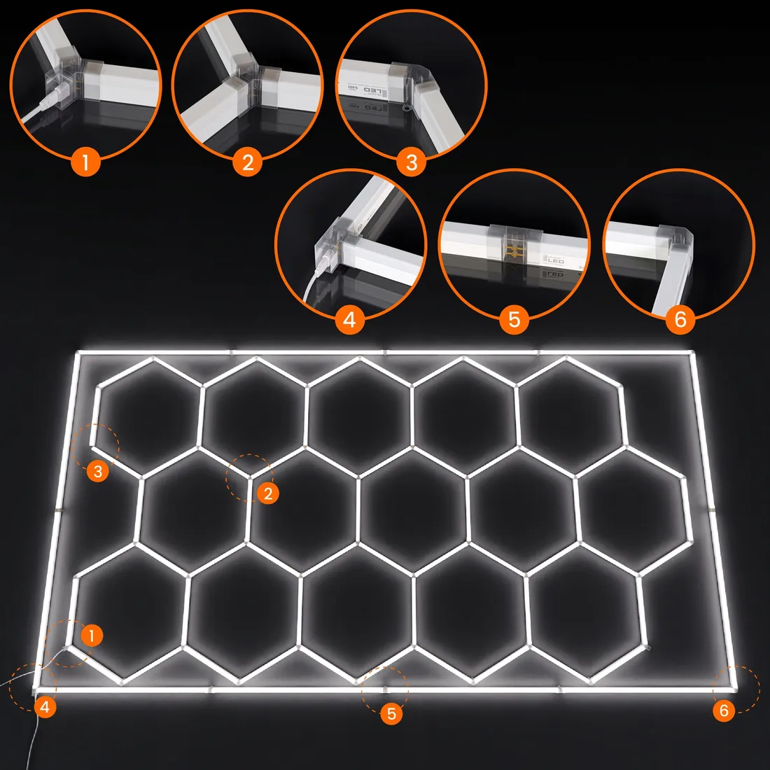lampa-led-hexagon-sufitowa-panel-oswietlenie-do-garaz-warsztat-484-x-243-cm