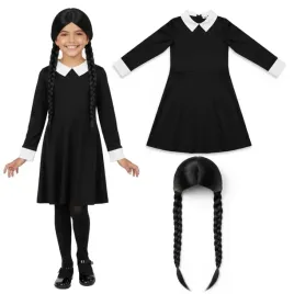 stroj-dla-dzieci-wednesday-addams-czarny-smiffys-rozm-116-128-cm