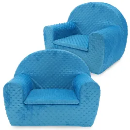 fotel-dla-dziecka-fotelik-pluszowy-pufa-turkusowy-w-kropki-minky-bobas