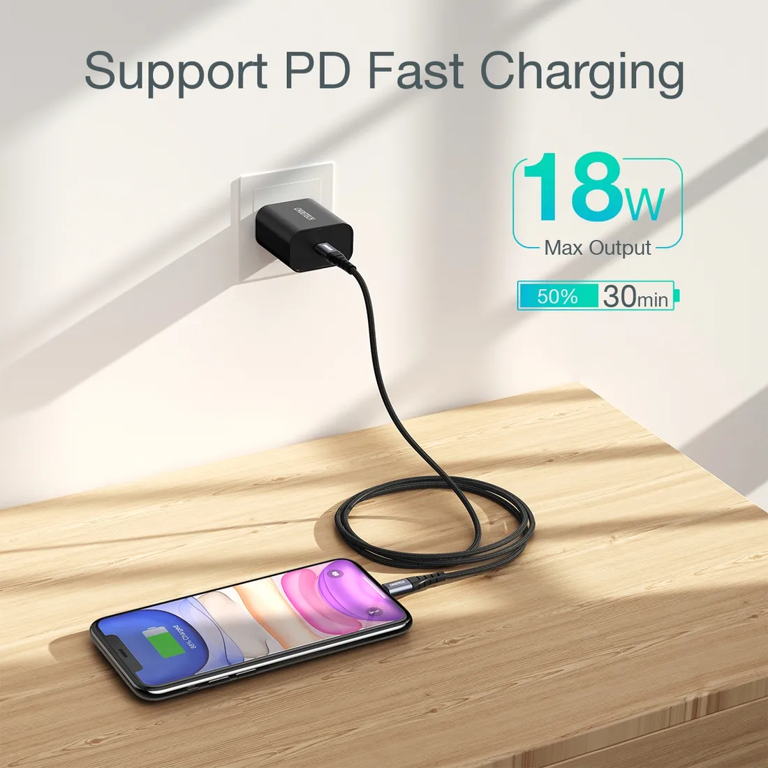 kabel-usb-c-lightning-choetech-ip0041-2m-mfi-do-iphone-czarny-stan-nowy