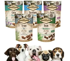 carnilove-miekkie-przysmaki-dla-psa-snack-fresh-soft-mix-smakow-200g-5-szt