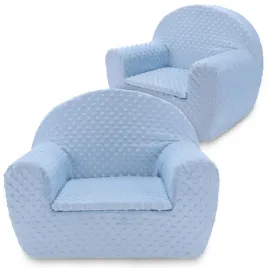 fotel-dla-dziecka-fotelik-pluszowy-pufa-niebieski-w-kropki-minky-bobas