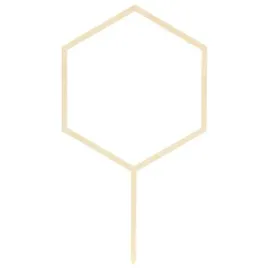dekoracja-na-tort-topper-heksagon-24cm-drewno-partydeco