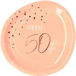 talerzyki-elegant-happy-birthday-50-rozowe-folat