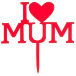 dekoracja-topper-na-dzien-matki-i-love-mum-czerwony-dekora-12-cm