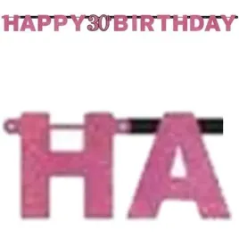 baner-30-urodziny-sparkling-celebrations-pink-amscan-213-cm