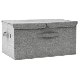 pojemnik-skladany-z-2-przegrodami-szary-50x30x25-cm-poliester-i-polipro