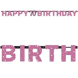 baner-70-urodziny-sparkling-celebrations-pink-amscan-213-cm