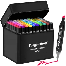 marker-dwustronny-wielokolorowy-tongfushop-80-szt