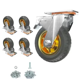 gonbery-kola-jezdne-gumowe-75-mm-z-hamulcem-czarne-4-sztuki