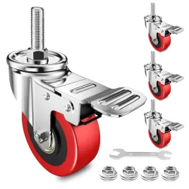 coowoo-kola-jezdne-50-mm-z-podwojna-blokada-i-trzpieniem-10-mm-czerwone