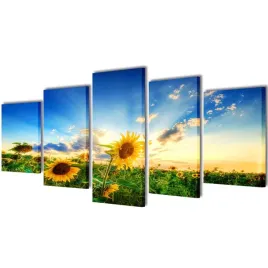 zestaw-obrazow-canvas-200-x-100-cm-sloneczniki