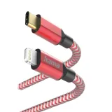 kabel-hama-usb-typ-c-apple-lightning-15-m-czerwony-kolor-czerwony