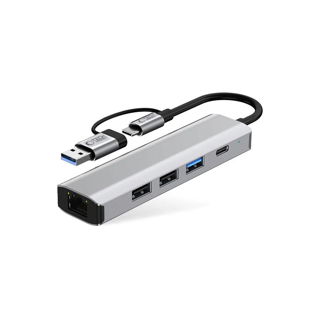 adapter-tech-protect-hb03-5in1-dla-komputerow-usb-c-i-usb-a-aluminium