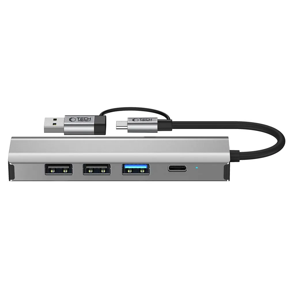adapter-tech-protect-hb03-5in1-dla-komputerow-usb-c-i-usb-a-aluminium