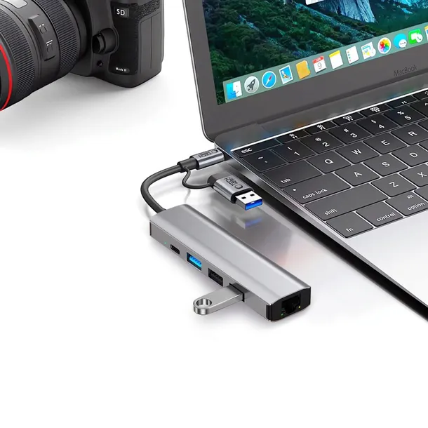 adapter-tech-protect-hb03-5in1-dla-komputerow-usb-c-i-usb-a-aluminium-kod-producenta-1032180-stan-nowy