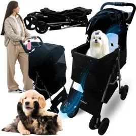 wozek-spacerowy-dla-psa-kota-z-poduszka-skladany-transporter-20-kg-czarny