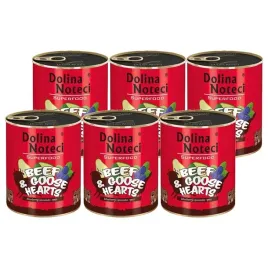 dolina-noteci-dla-psa-superfood-wolowina-i-serca-gesi-zestaw-6-x-800-g
