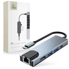 adapter-usb-c-5w1-dla-laptopow-tech-protect-v3-z-hdmi-i-rj45-srebrny
