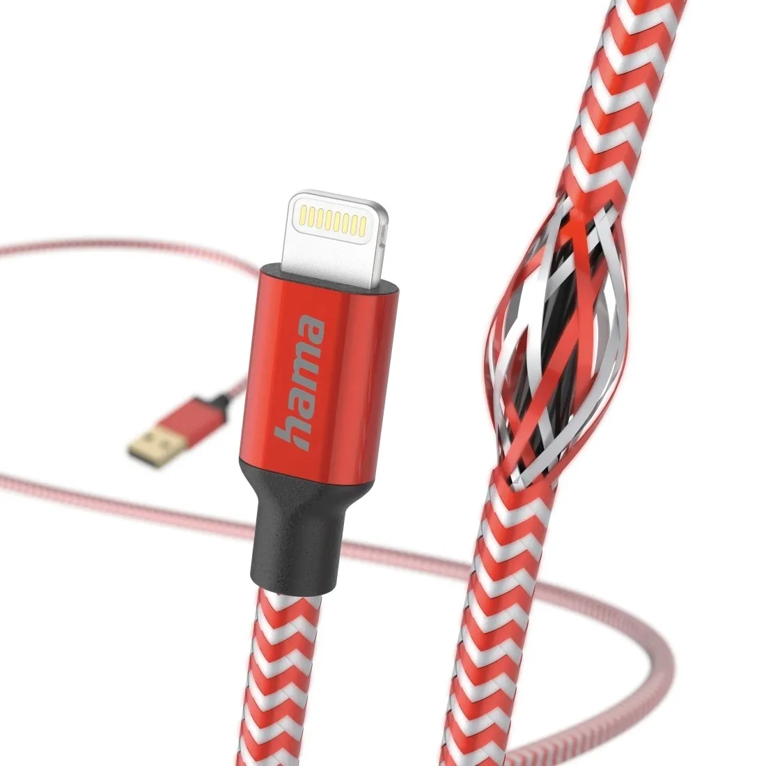 kabel-hama-usb-apple-lightning-15-m-czerwony-kolor-czerwony