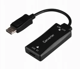 gembird-kabel-aktywny-konwerter-sygnalu-hdmi-4k-na-displayport-15cm-czarny
