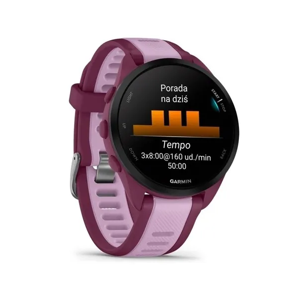 smartwatch-garmin-forerunner-165-fioletowy-ekran-dotykowy-tak