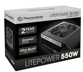 thermaltake-litepower-ii-black-550w-active-pfc-2xpeg-120mm-single-rail