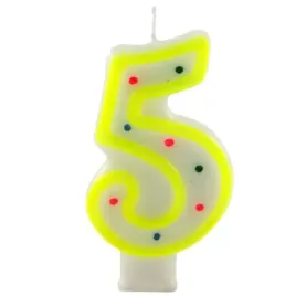 swieczka-na-tort-cyfra-5-w-kropki-zolta-tamipol-75-cm