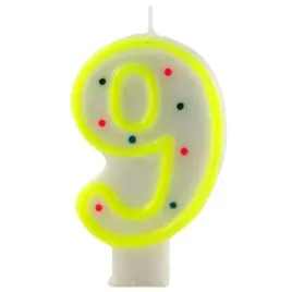 swieczka-na-tort-cyfra-9-w-kropki-zolta-tamipol-75-cm