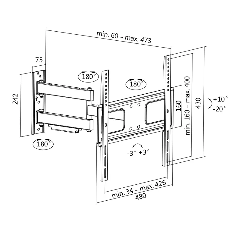 uchwyt-scienny-lcd-led-vesa-32-55-max-50kg