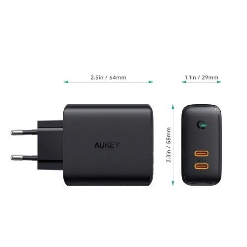 aukey-pa-d2-ladowarka-sieciowa-2xusb-c-pd-power