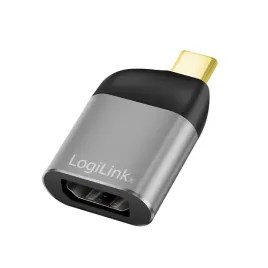 adapter-usb-c-na-displayport-8k-logilink-aluminiowy-czarny-szary