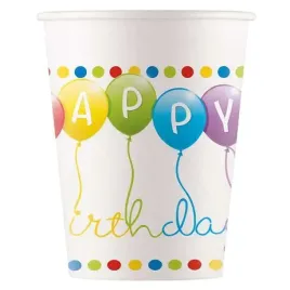 kubeczki-papierowe-happy-birthday-balon-procos-200-ml-8-szt