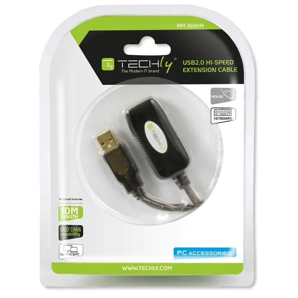 przedluzacz-usb-techly-10m-waga-z-opakowaniem-0-4-kg-marka-techly