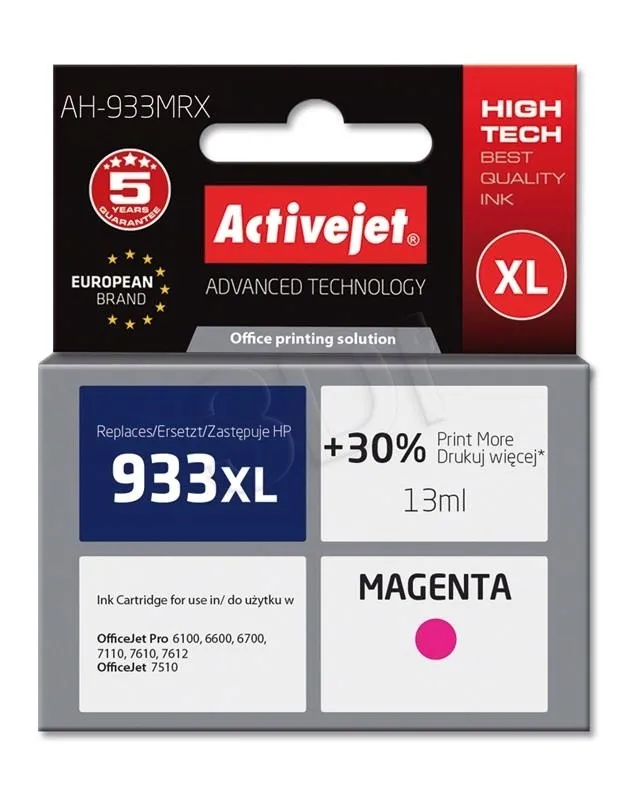 tusz-activejet-do-hp-czerwony-magenta