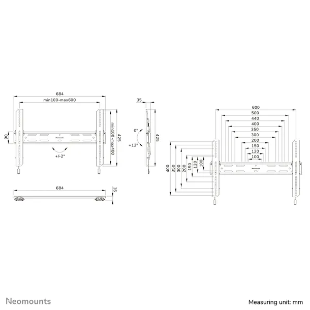 uchwyt-scienny-wl35s-850bl16-40-82-cali-standard-vesa-200-x-200-maksymalne-obciazenie-70-kg