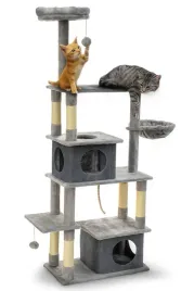 drapak-dla-kota-legowisko-domek-7-poziomow-160-cm-szary-royalandpetsky