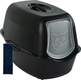 rotho-bailey-duza-zamknieta-kuweta-na-zwirek-dla-kota-czarna-gratis