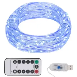 lancuch-lampek-led-15m-niebieski-150-diod-pilot-8-trybow-swiecenia