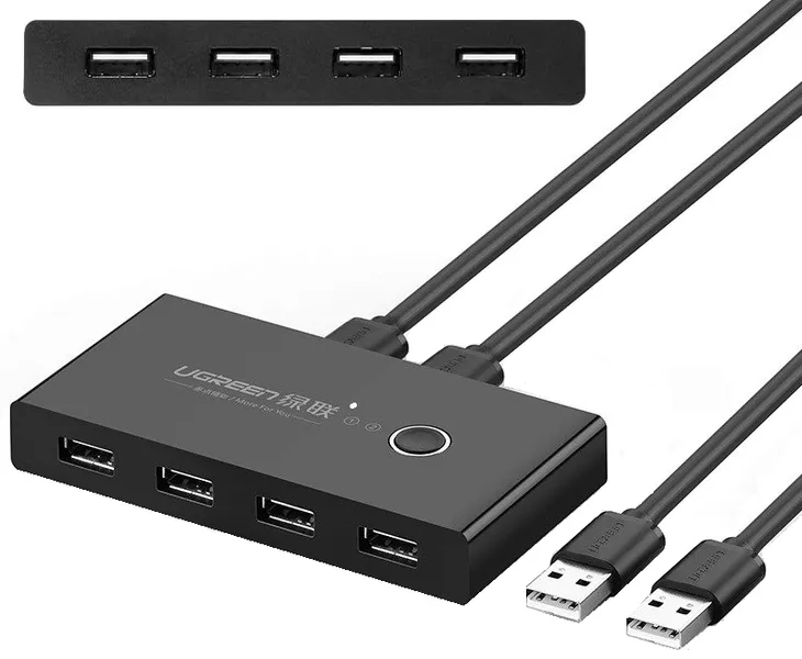 switch-przelacznik-kvm-usb-2x4-ugreen-usb-czarny-liczba-portow-4