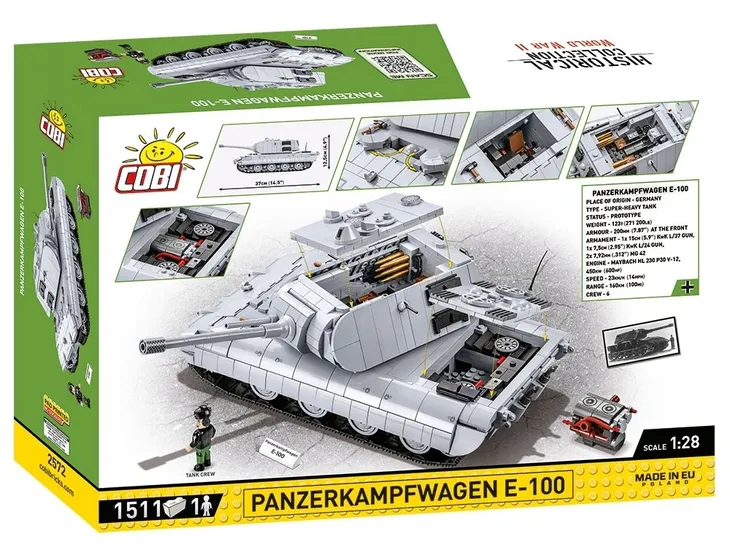 cobi-2572-panzerkampfwagen-e-100-klocki-czolg