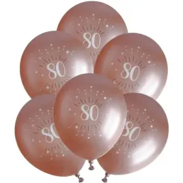 balony-sparkling-liczba-80-rozowe-zloto-santex-12-6-szt