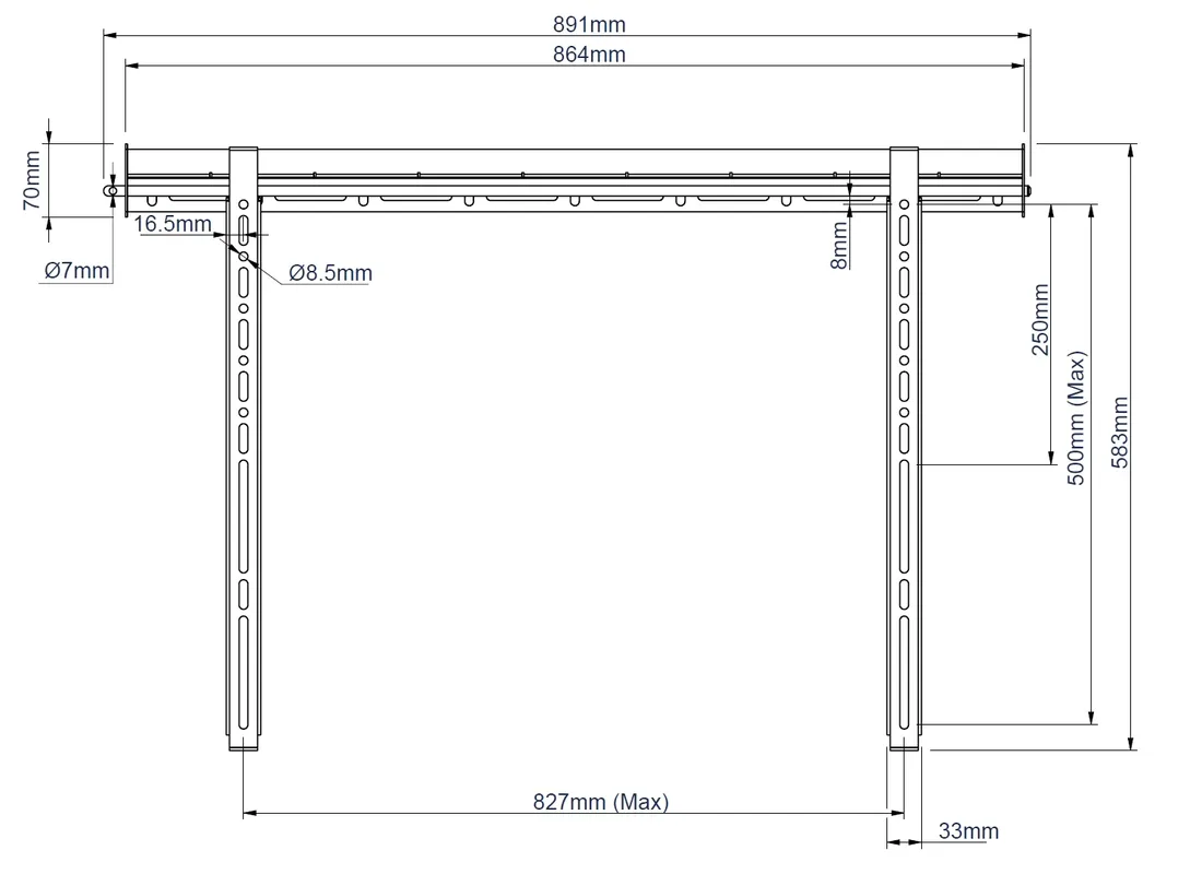 ventry-uchwyt-scienny-plaski-btv520-b