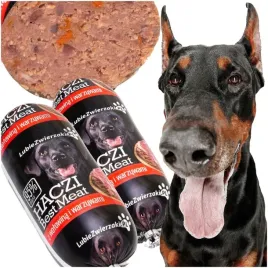 karma-mokra-dla-psa-baton-haczi-95percent-miesa-wolowina-warzywa-20x450g