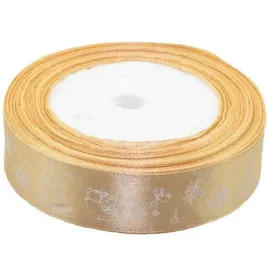 tasiemka-satynowa-swiateczna-sanie-mikolaja-zloty-brewis-25-mm
