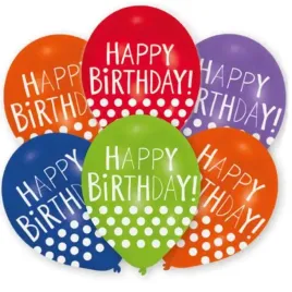 balony-happy-birthday-kropki-mix-amscan-11-6-szt