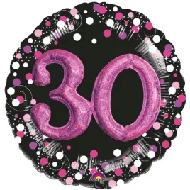 balon-foliowy-30-urodziny-glitz-czarno-rozowy-amscan-32-rnd