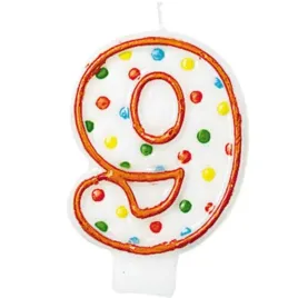 swieczka-na-tort-9-amscan-kropeczki-8-cm