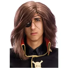 peruka-party-kapitan-harlock-brazowa-carnival-toys