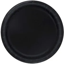 talerzyki-papierowe-classic-czarne-unique-18-cm-8-szt